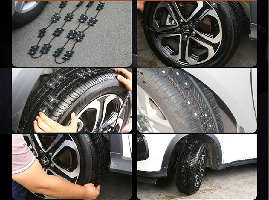 Tire Snow Chain TPU Slip For Car Truck Suv Universal 165mm 285mm / 6.50-11.22"