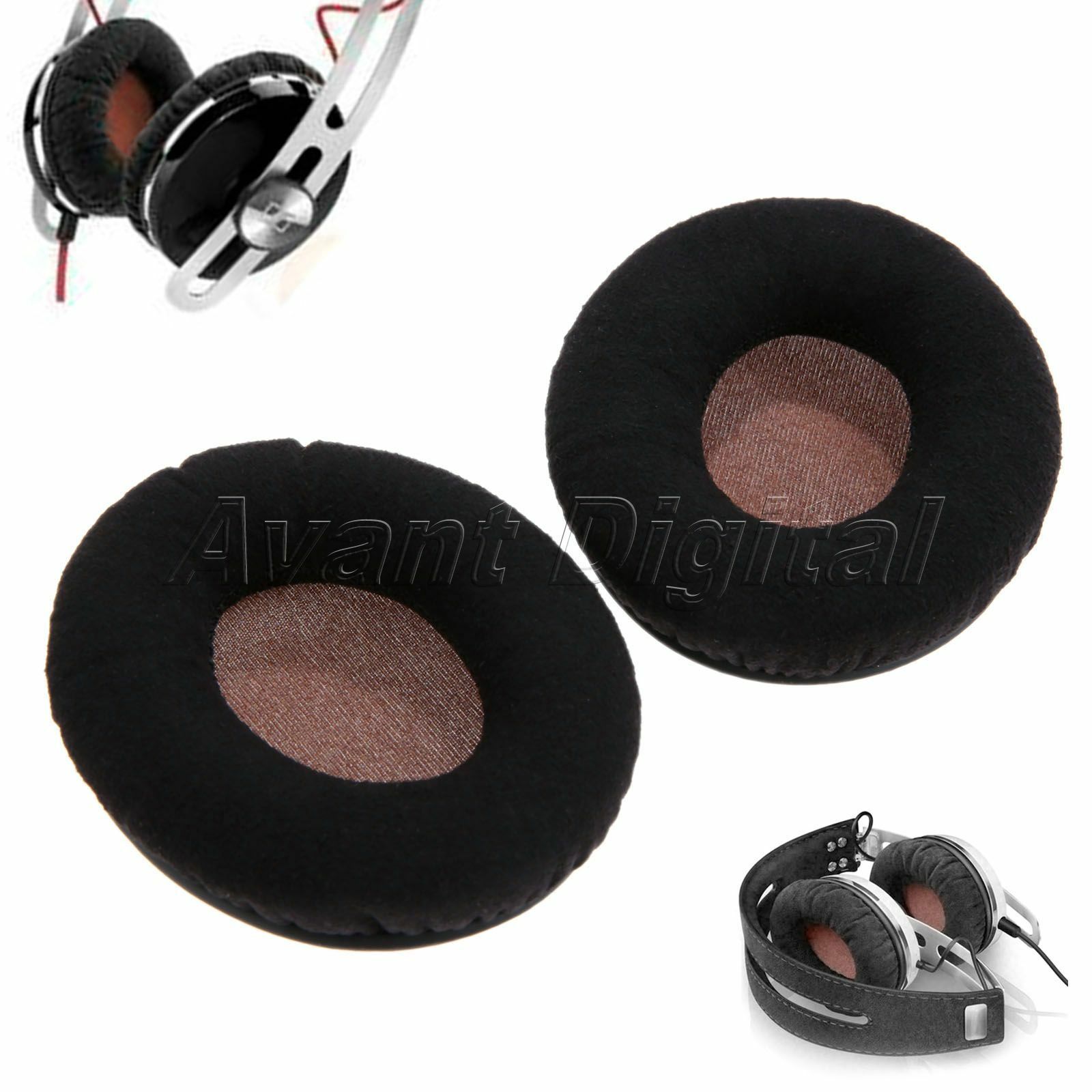 Black Replacement ear Pads Cushion fit For Headphone Sennheiser MOMENTUM On-Ear