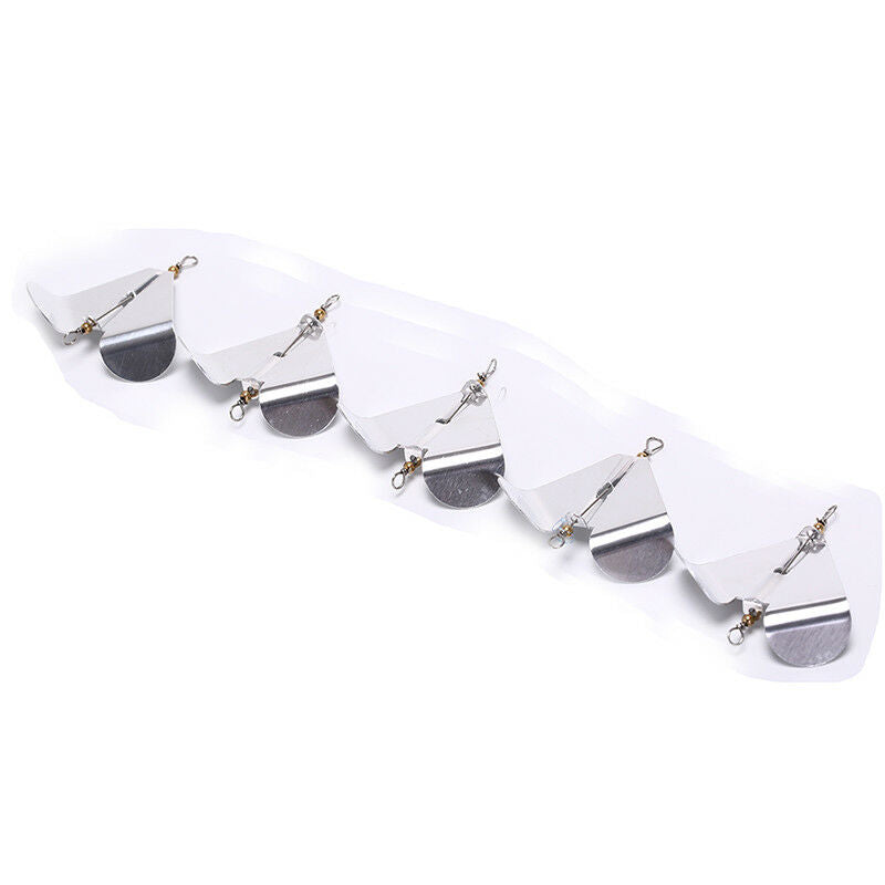 fishing sequins lures rotating blade fiy fishing hard metal spinner bait t.l8