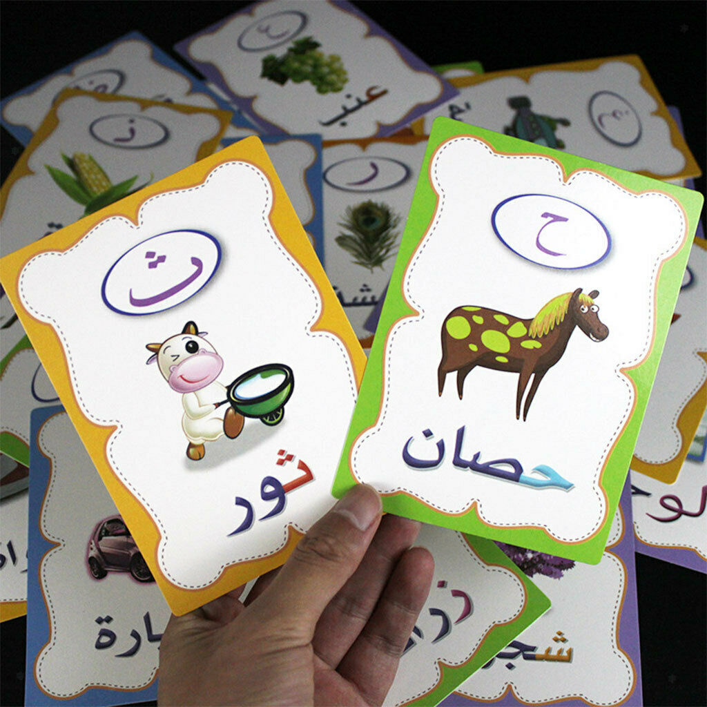 28Pcs Alphabet Flashcards for Early Reading Comprehension Practice Kids