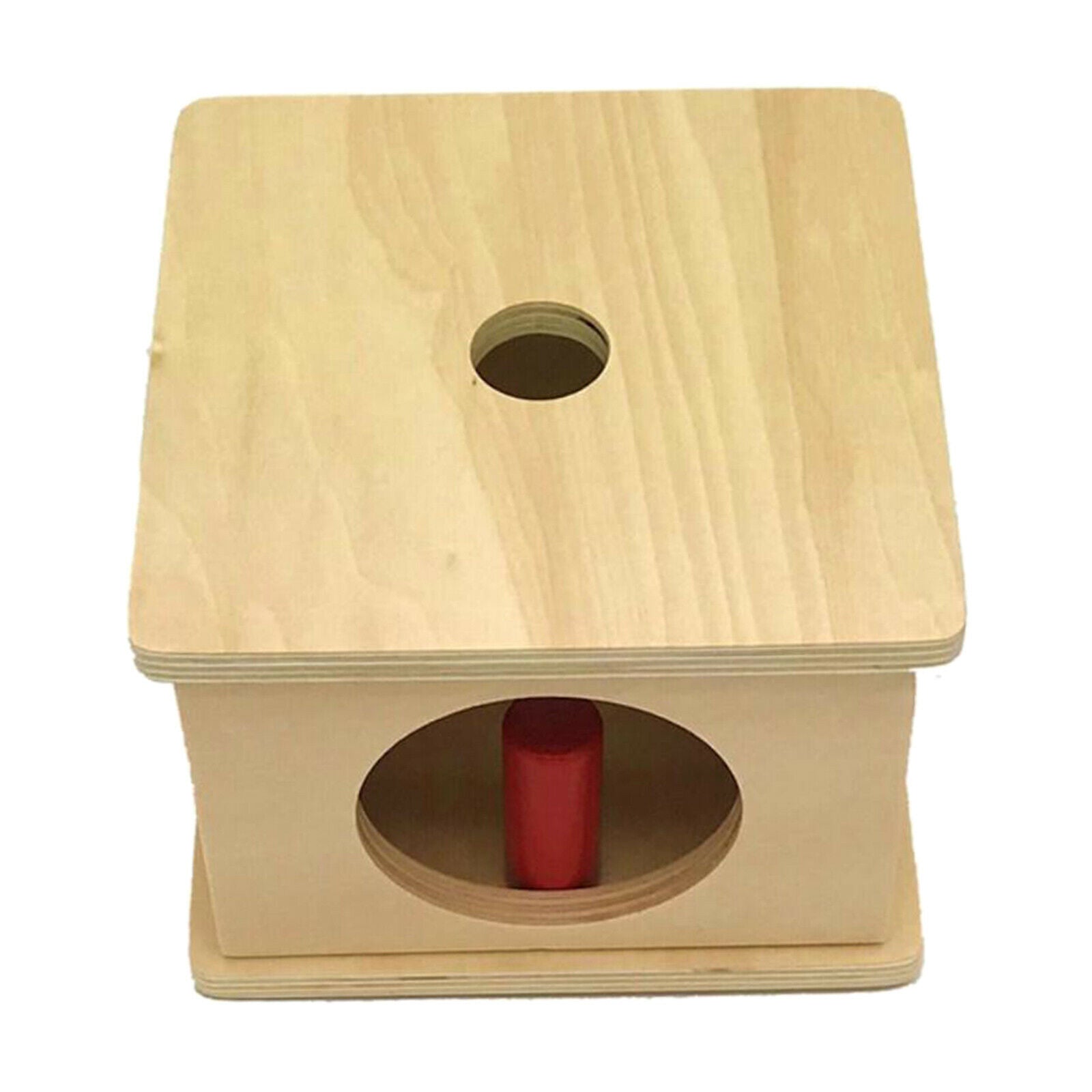 Creative Wooden Object Permanence Box Montessori Present for Baby Shower