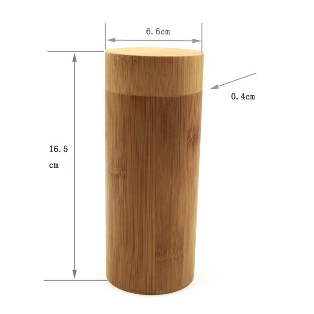 2Pcs Portable Retro Natural Wooden Sunglasses Eyeglass Box Pretector Holder