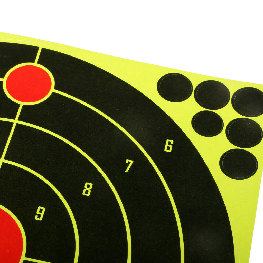 10pcs 12" x 12" Self adhesive Splatter & Reactive Shooting Targets Stickers