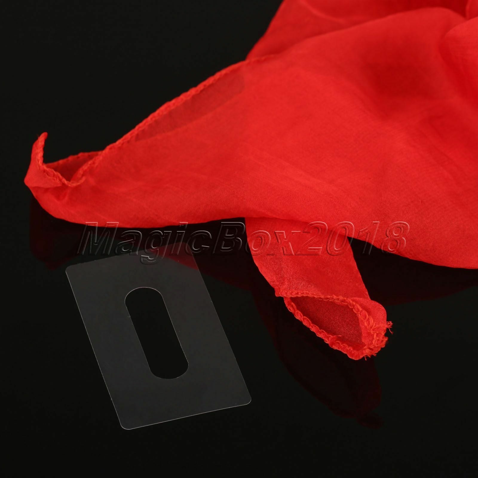 Magic Tricks Funny Silk Scarf Through Phone Red Magicians  Close Up Stage Props