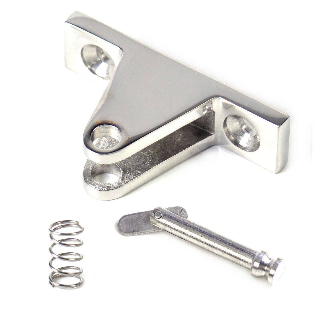 2pcs Bimini Top 90 degree Deck Hinge with Quick Release Pin Stainless Steel An