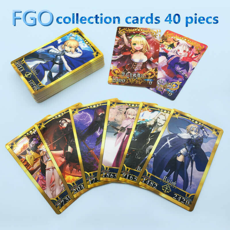 Fate Grand Order FGO Cards Alter Saber Cards Japanese Ver. Collection Set 40 PCS