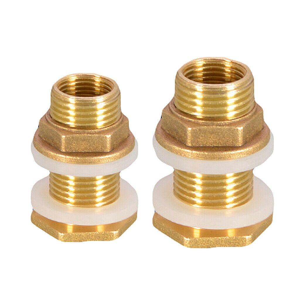 2Pieces Water Tank Connector No Leakage DN20 DN25 for Water Tanks Garden
