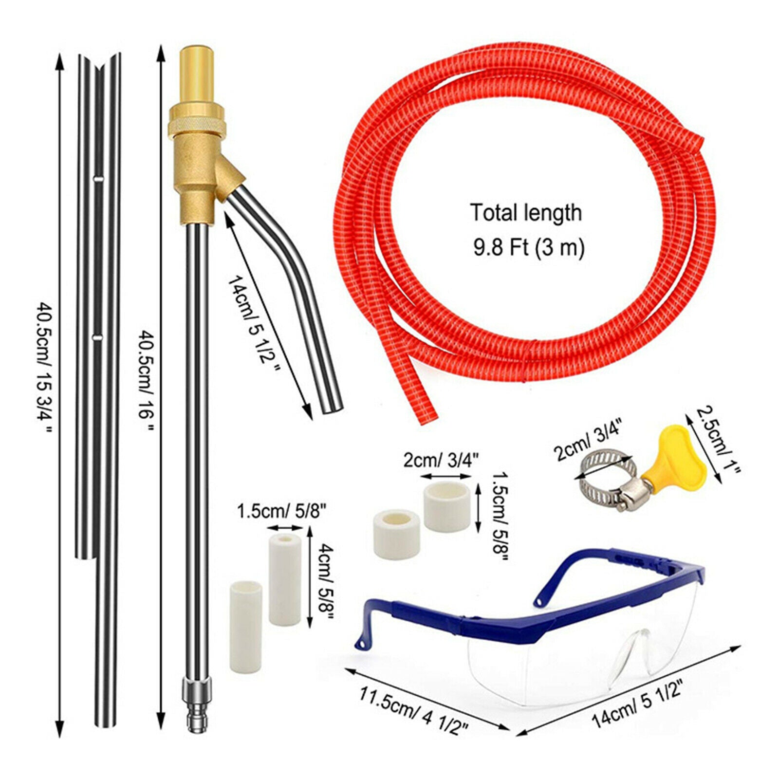 Universal Pressure Washer Sandblasting Kit Wet 1/4Inch Quick Disconnect