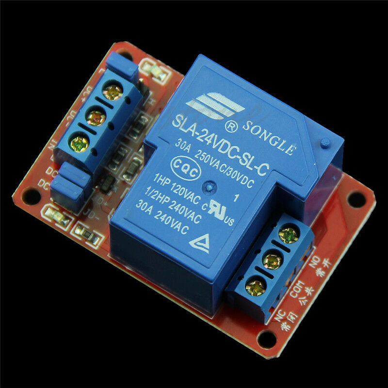 24V 30A 1-Channel Relay Module with Optocoupler H/L Level Triger for Arduino New