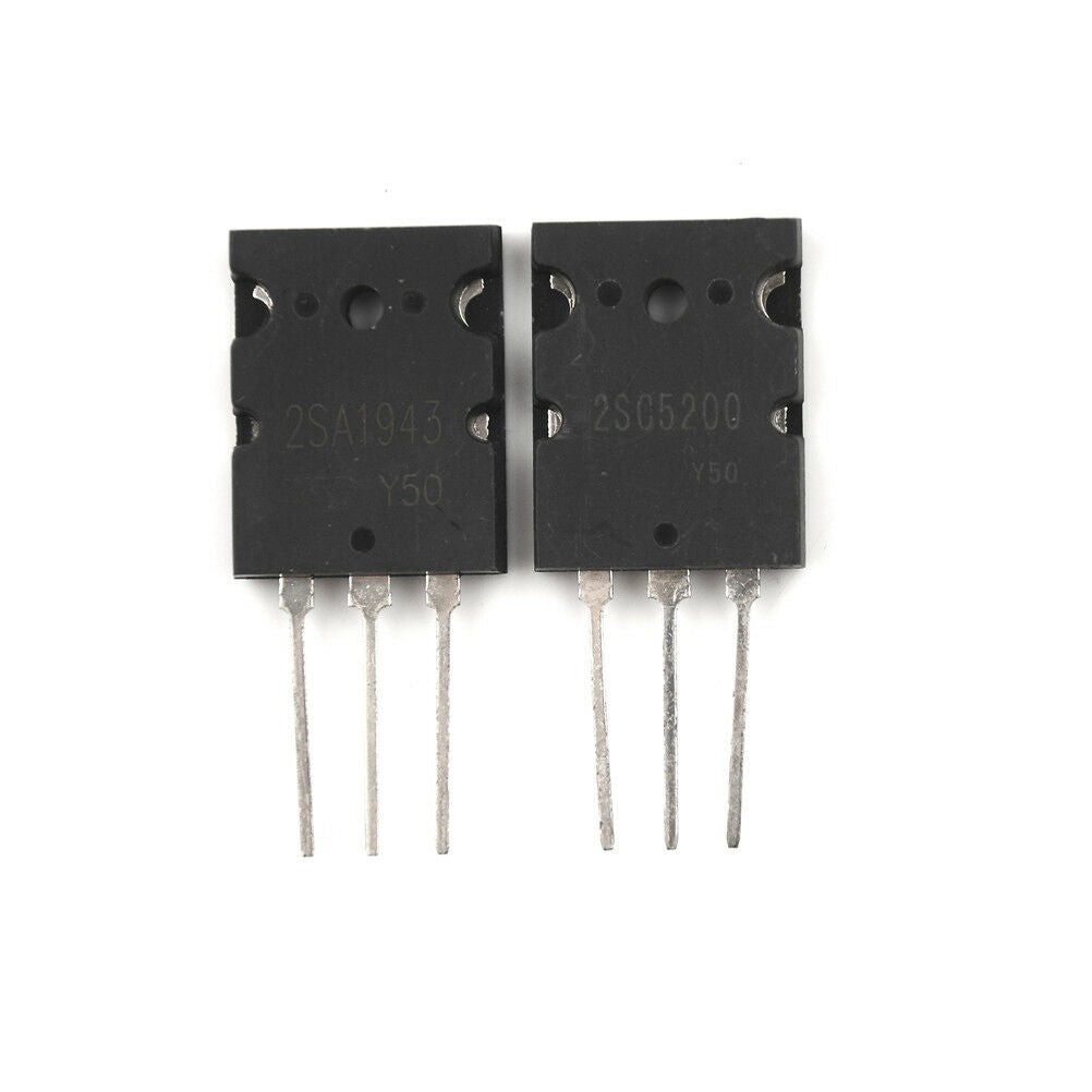 1pairOR 2PCS Transistor TO-3PL 2SA1943-O 2SC5200-O 2SA1943 2SC5200 A1943 C520 WF