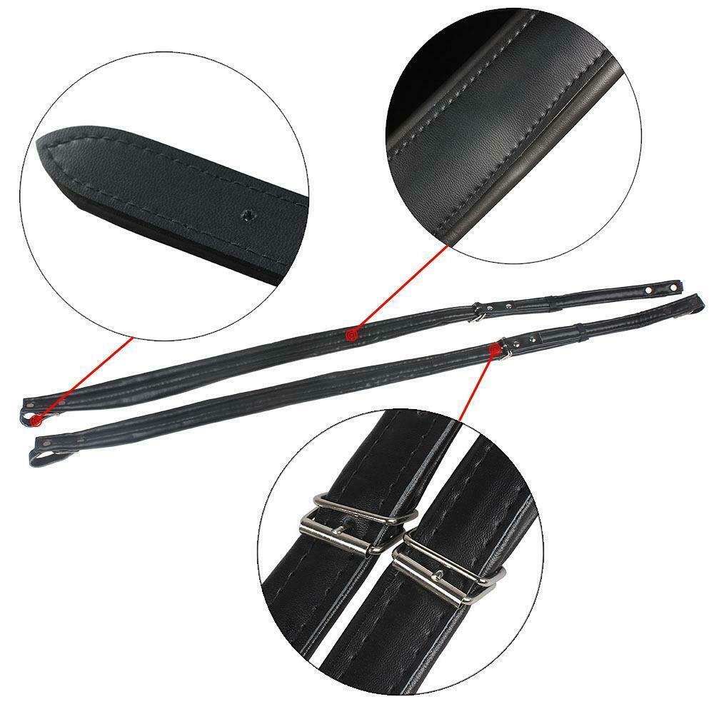 1 Pair Leather Accordion Straps Arm Straps Thickened Belts Parts Black