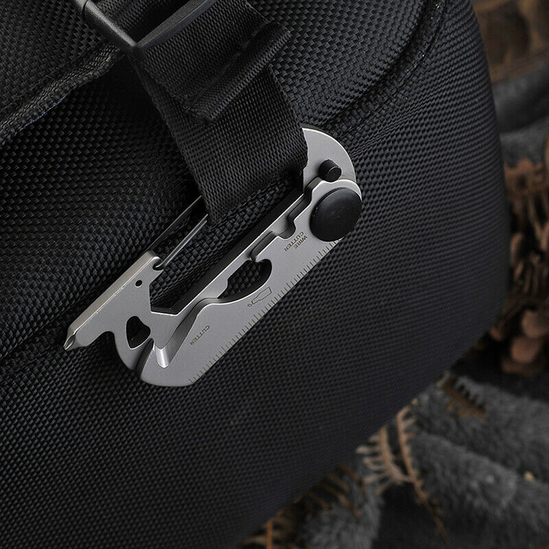 Multifunction Climbing Carabiner EDC Keychain Gear Outdoor Tools Camping Hik SJ