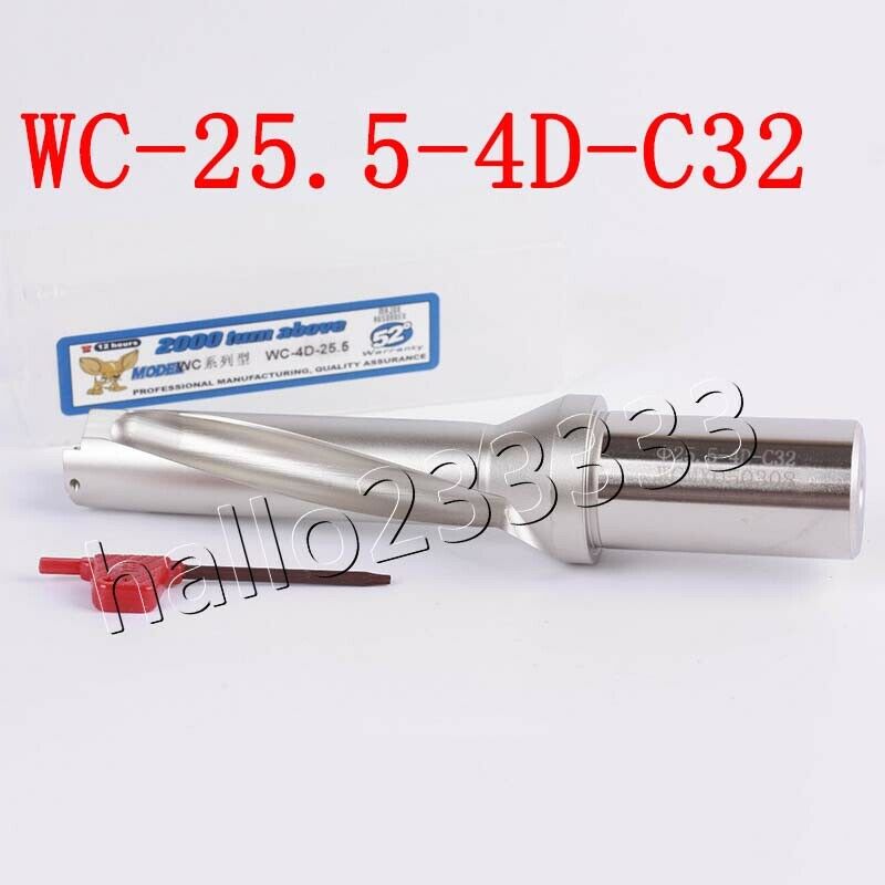 WPD255-C32-4D 25.5mm U drill indexable drill For WCMX050308 WCMX U drill insert