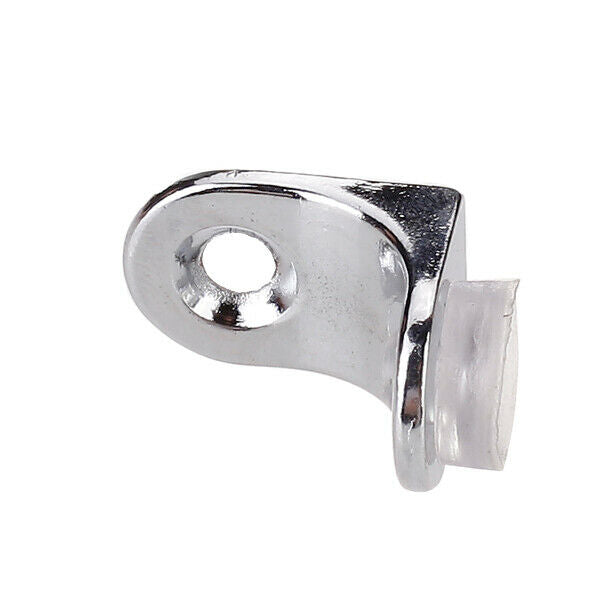 10 X L Shape Right Angle Glass Panel Shelf Clamp Holder Bracket Support Clip