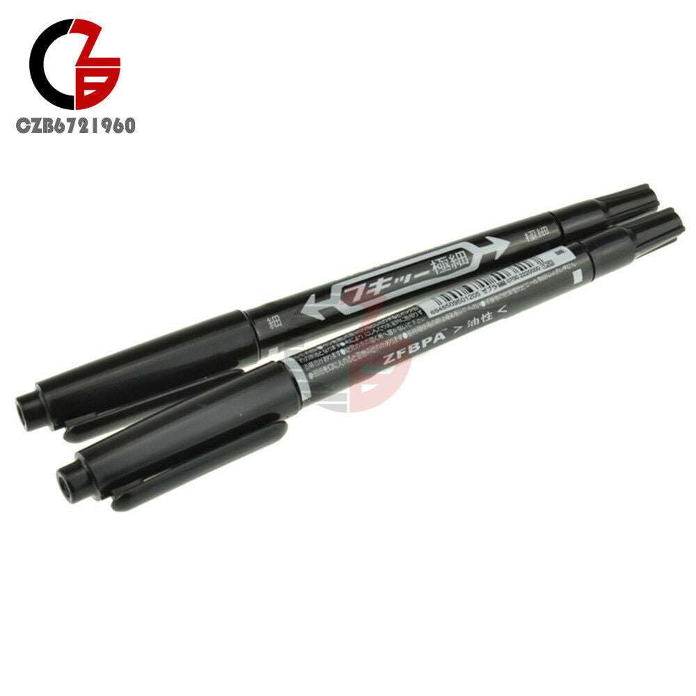 2PCS Black Ink Repair Pen DIY For Reparing PCB Printed Circuit Diagroam CCL