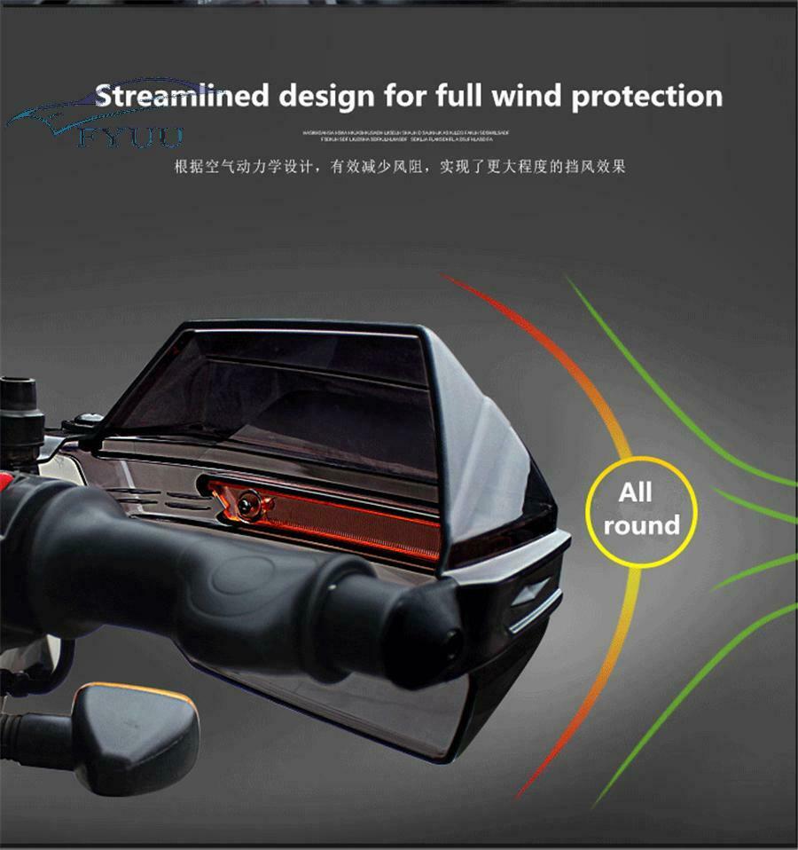 1 Pair 7/8" Motorcycle Motocross ATV Scooter Handlebar Handguard Gear Windshield