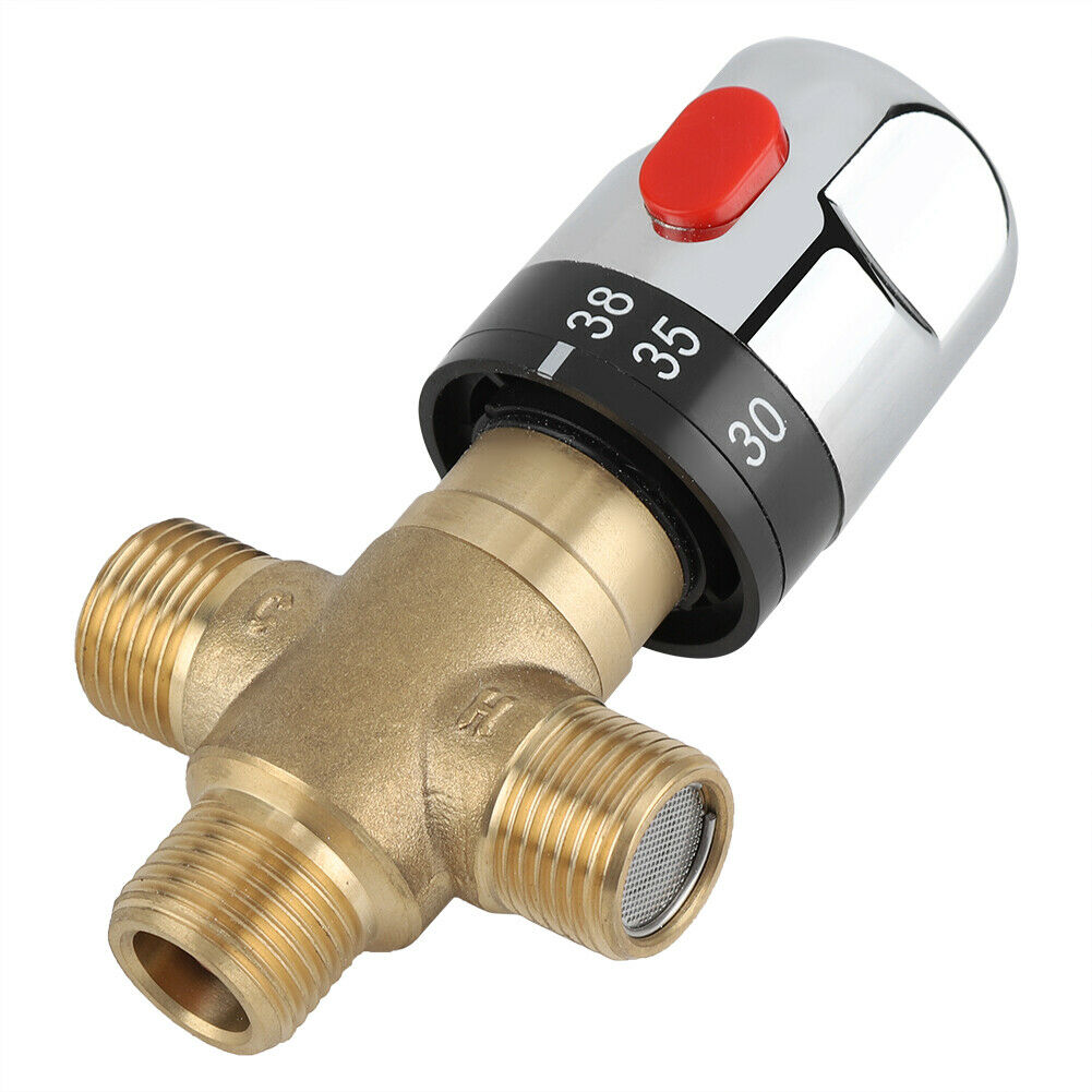 Thermostatic Mixing Valve Pipes Basin Constant Water Temperature Toilets Tap