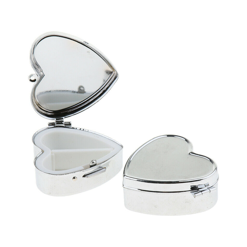 4 Packs 2/3 Slots Travel Pill Box Holder Medicine Case Organizer for Purse