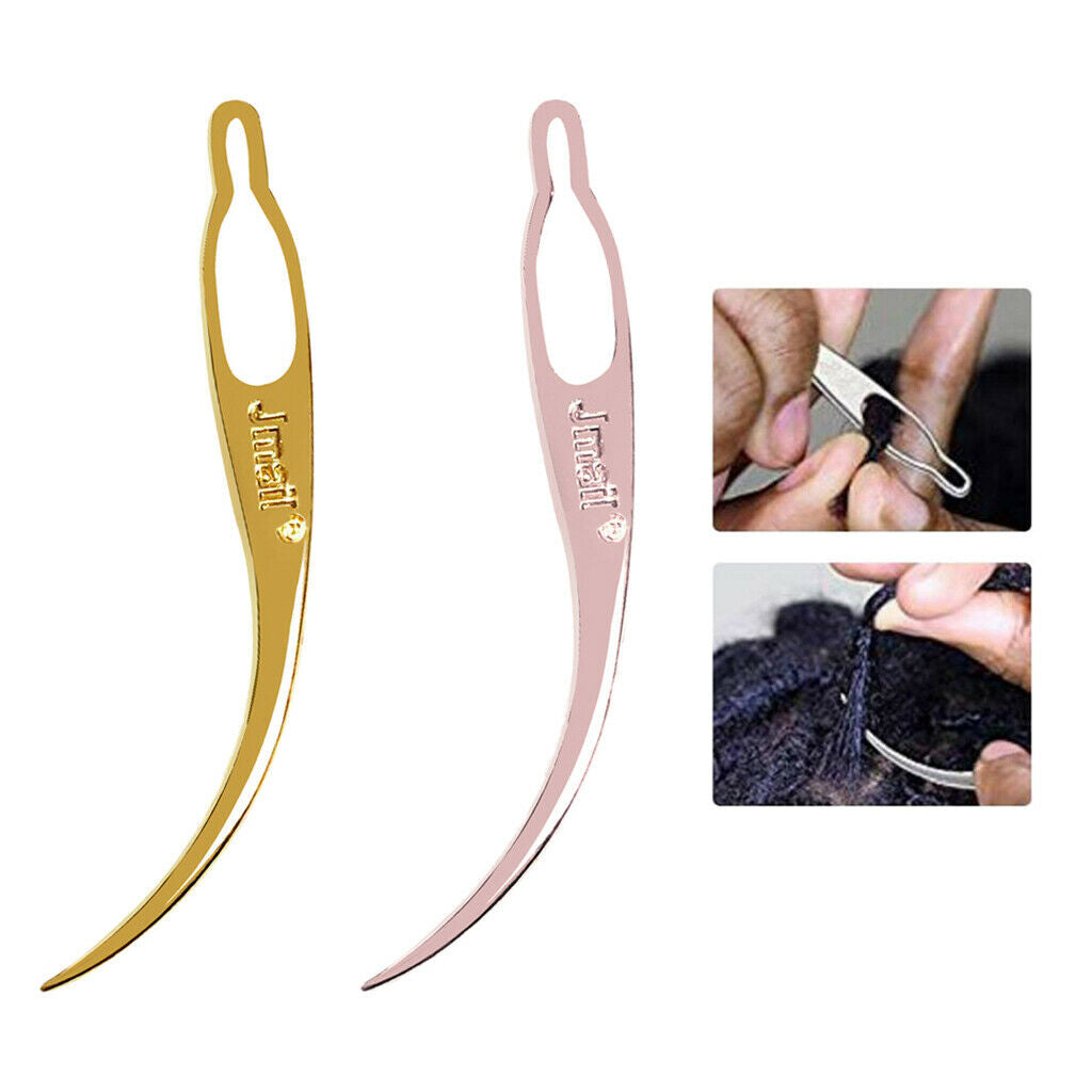 2 Pieces Dreadlocks Tool Craft Needle Hair Braiding Hair Extensions 3"
