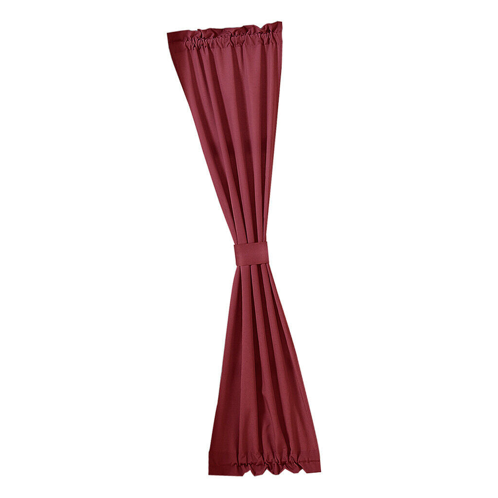 Living Room Kitchen Door Window Curtain Valance Drape Wine Red - 64x183cm