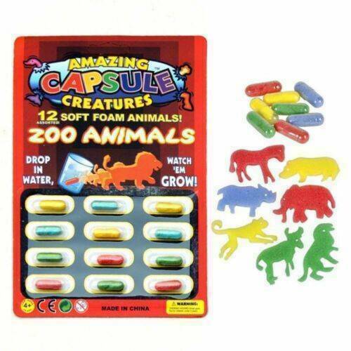 24Pcs Cartoon Magic Grow Growing Capsules Expanding Sponge Foam Capsule Toys