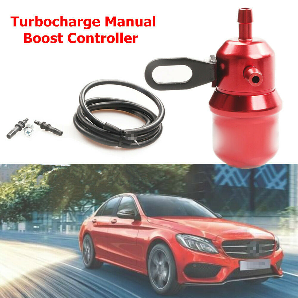 Red Manual Turbo Boost Controller Kit Turbocharge Racing Upgrade Adjustable Psi