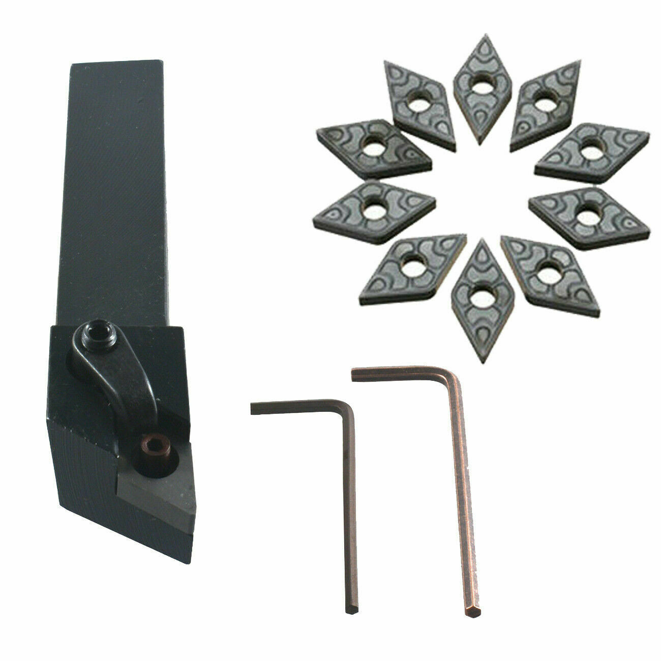 MDJNR2020K15 CNC Lathe External Turning Tool Holder + DNMG150604-TF IC907 insert
