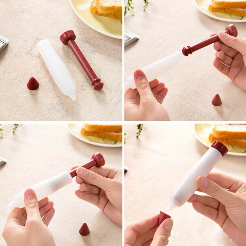 Silicone Fondant Cake Pen Pastry Icing Writing Syringe Baking Decor Diy T.l8