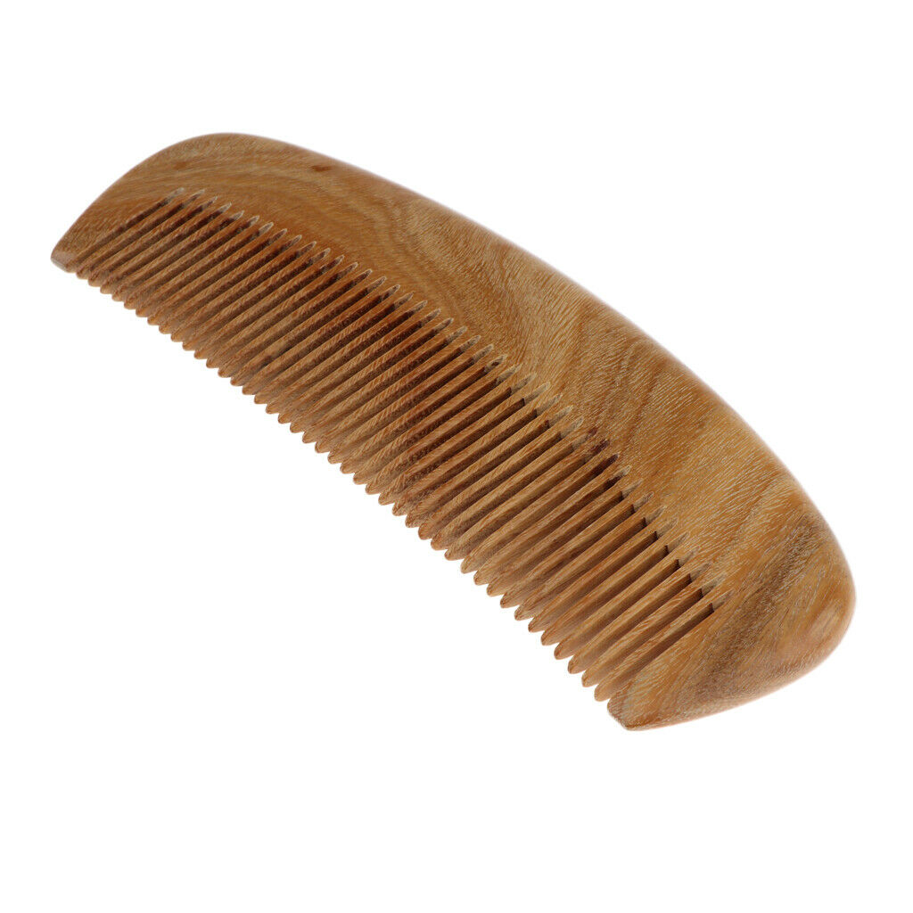 Wooden Fine Tooth Hair Comb Detangler , Anti-static Sandalwood Scent Handmade