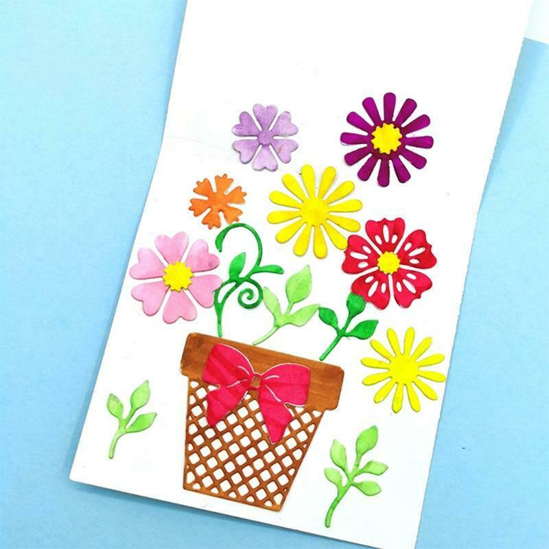 Flower Pot Metal Cutting Dies Stencil Scrapbooking DIY Album Stamp Paper Emboss
