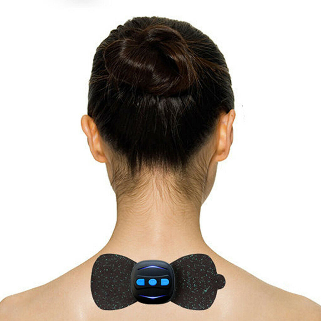 Back Neck and Shoulder Massage Pillow, Home Car Massager with Massage Pad Patch