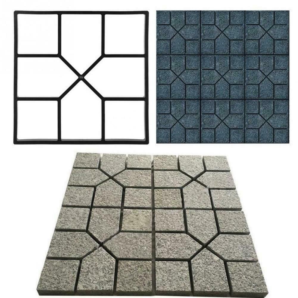 Garden Path Maker Mold DIY Paving Cement Brick Stone Road Concrete Mould @