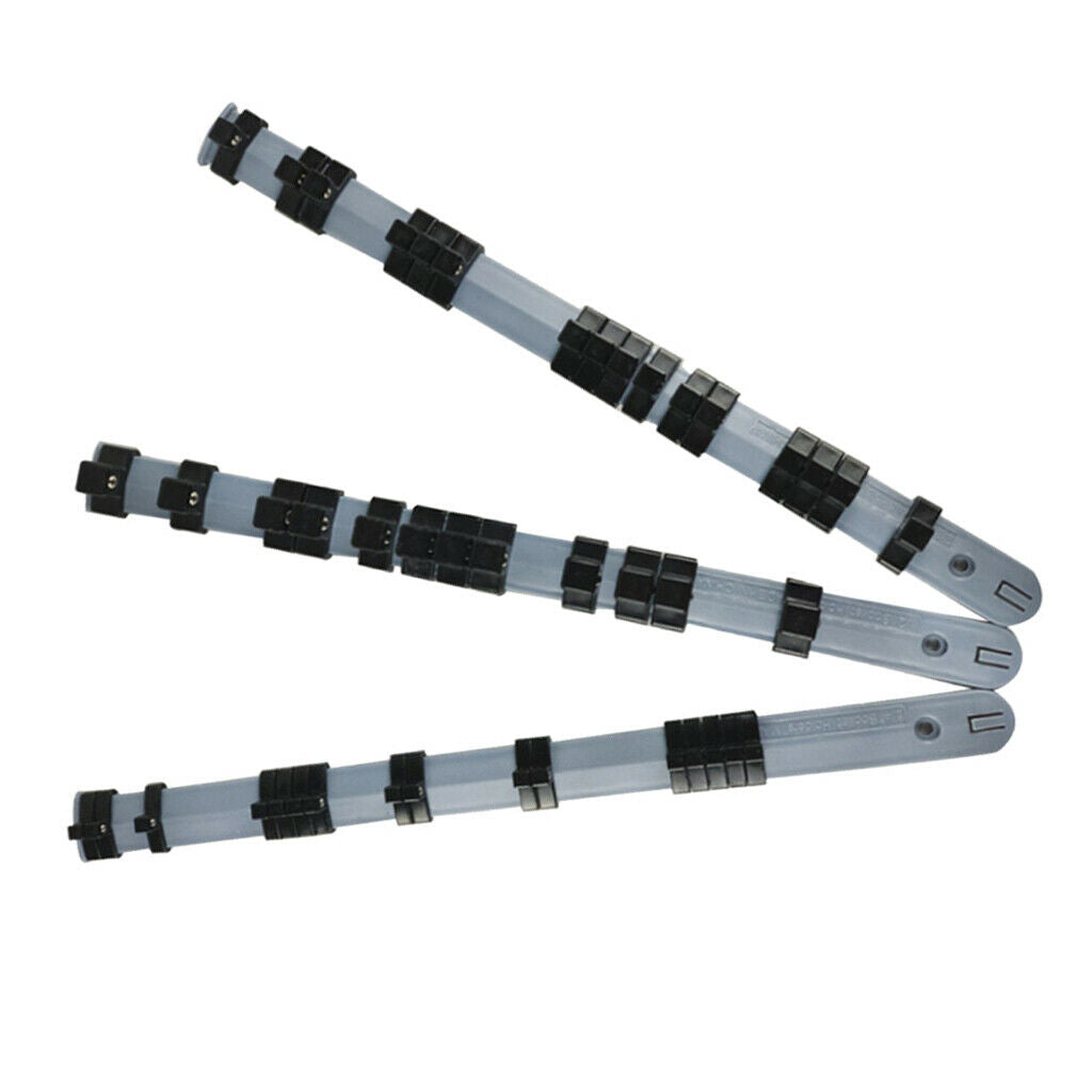 3pcs Socket Rack Storage Divider Rail Tray Holder Shelf Organizer -35cm