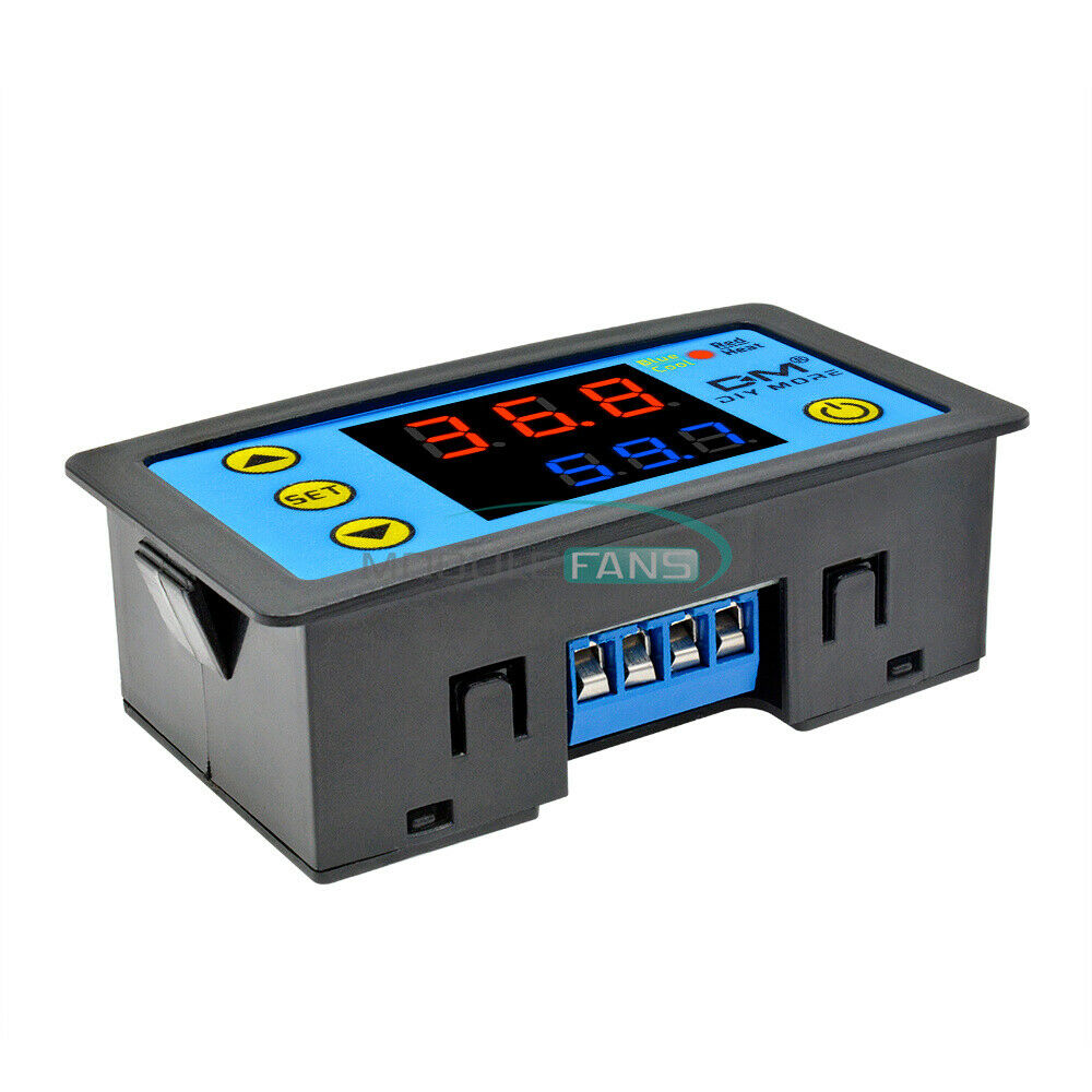 Red+Blue W3231 Dual Display LCD DC24V Digital Thermostat Temperature Controller