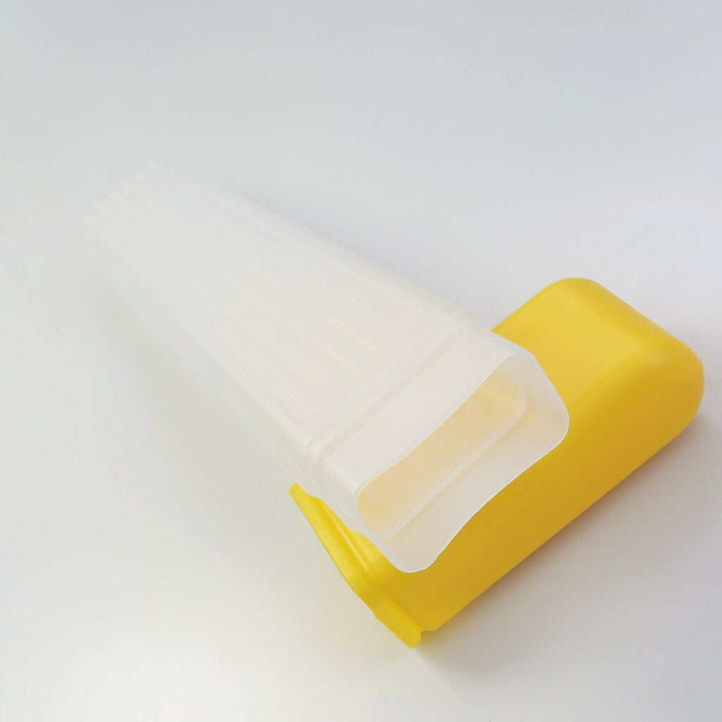 41cm Plastic Knitting Needles Storage Case Crochet Hook Holder Bottle Yellow
