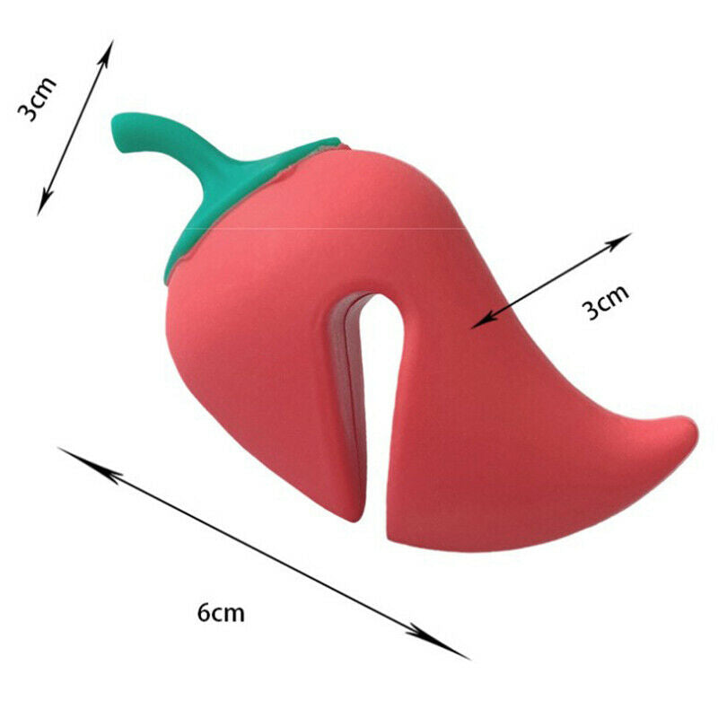 Cute Pot Clip chili Pan Cover Anti-overflow Rack Prevent Overflow Lid Hol.l8