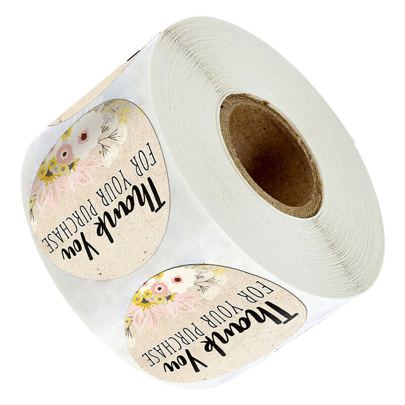 500Pcs/roll thank you for your purchase Stickers Business Sticke.l8