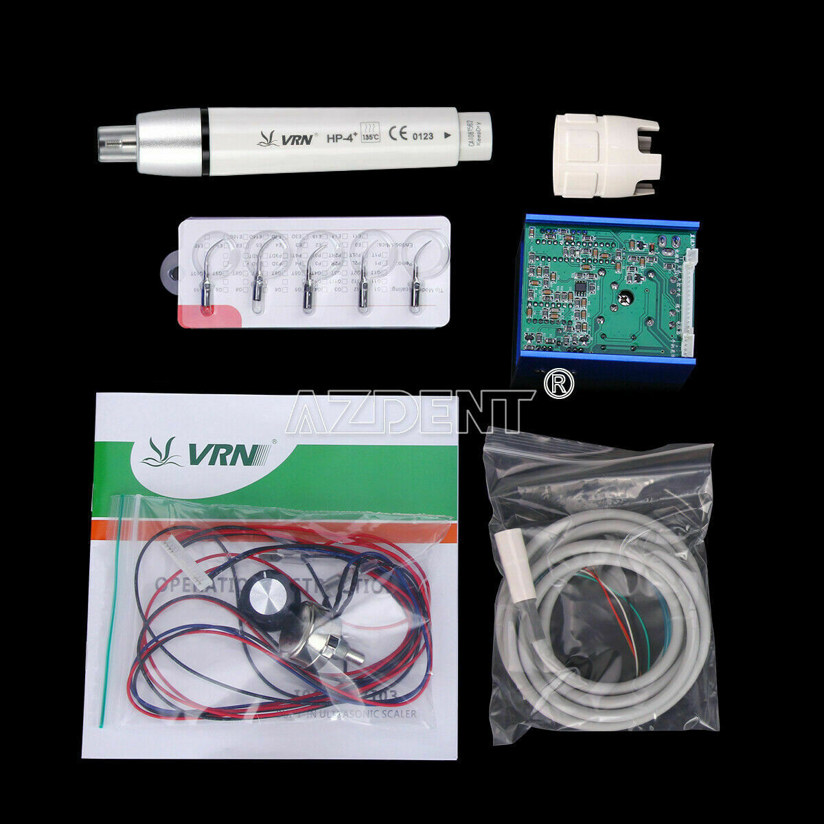 Dental Ultrasonic Piezo Scaler Built-in LED Handpiece Fit EMS WOODPECKER VRN-I03