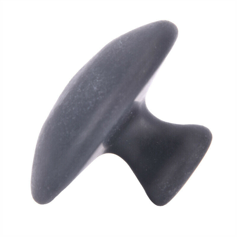 2pcs Black Basalt Stone Essential Oil Massage Mushroom Shape Spa Energy Ston_DF