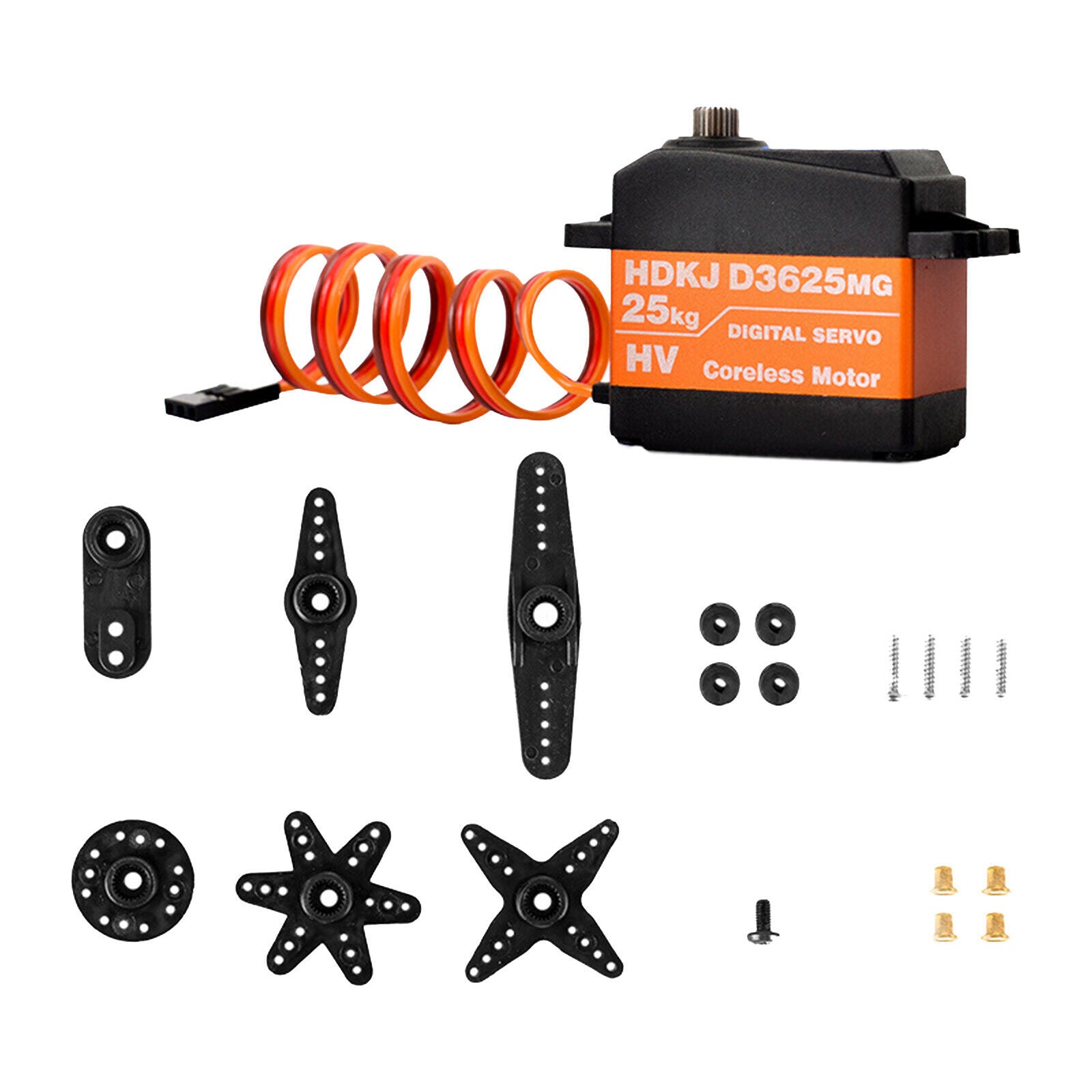25kg Digital Servo Motor Metal Gear Steering Gear for 1:10 RC Monster Truck