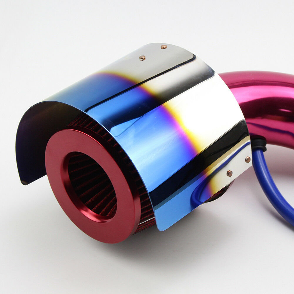 Titanium Blue Stainless Shields Heat Cover for Intake Filter Engine Compartment