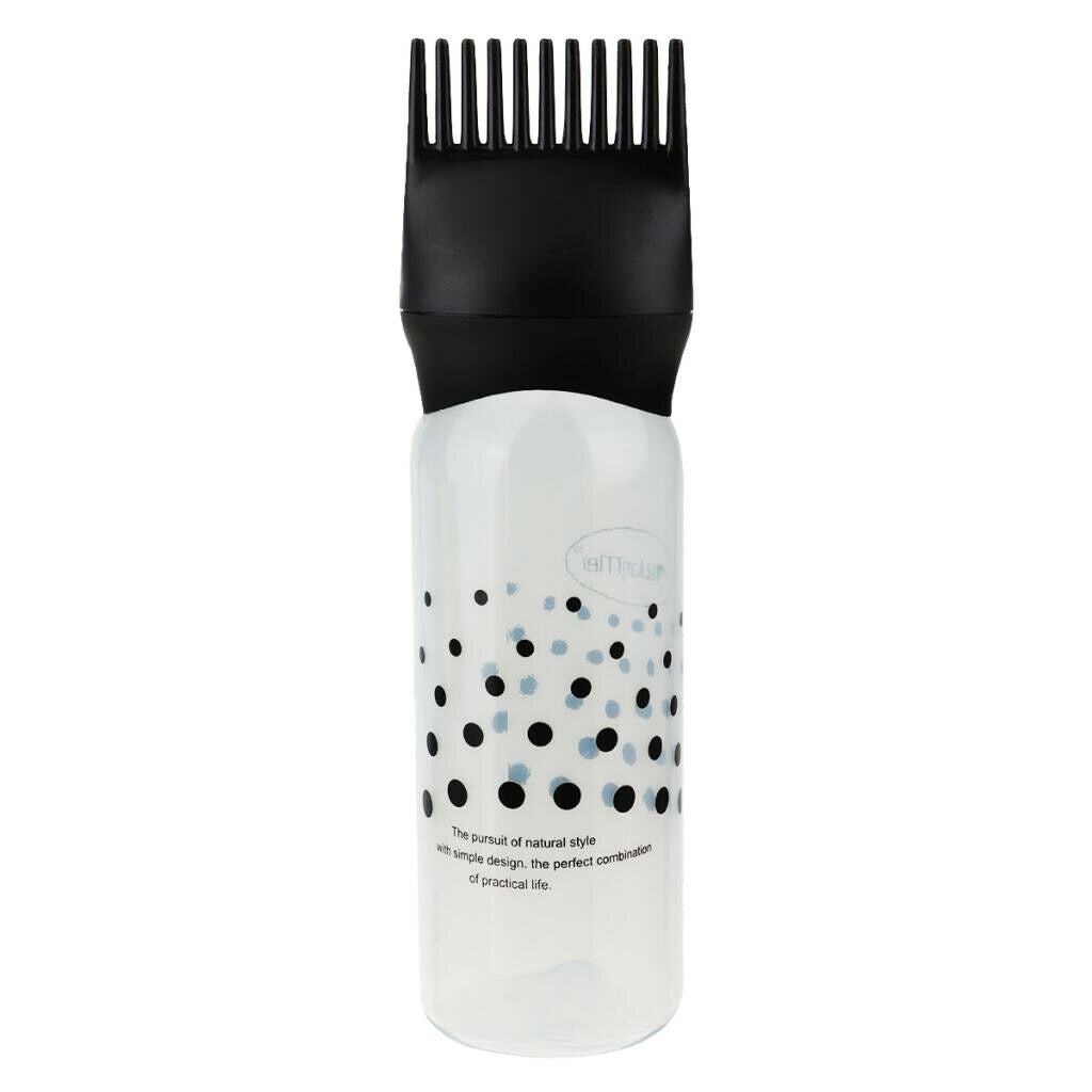 2Pcs Empty Hair Dye Color Dispensing Bottles Perming Tint Applicators Comb