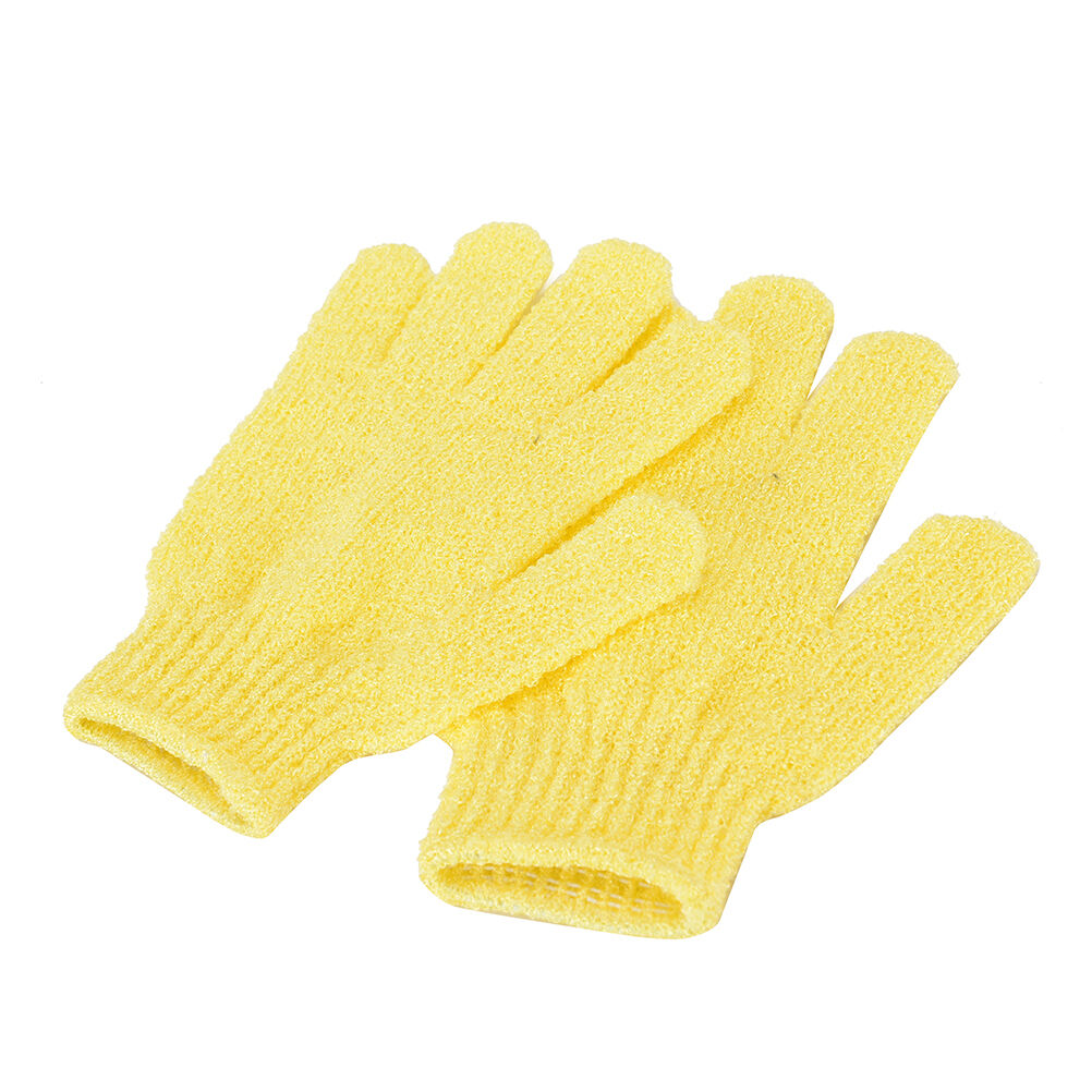 New FashionFive fingers bath gloves nylon bath bath towel strong exfoliating DD