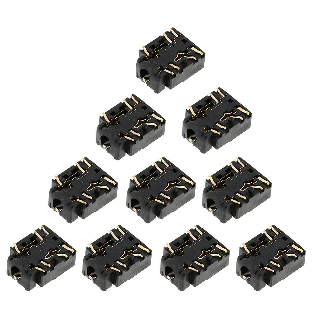 10 Packs Replacement 3.5mm Port Parts Headphone Socket for XBOX   S Controller