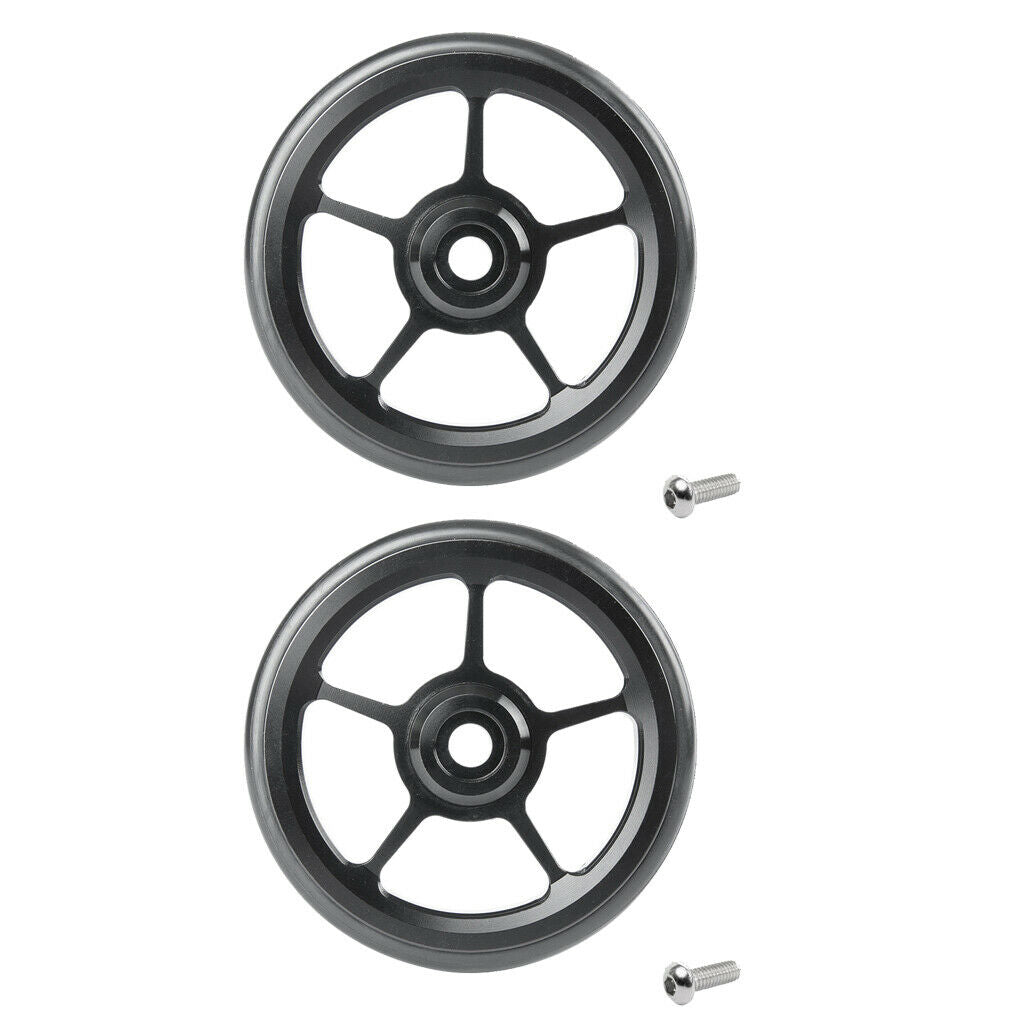 2pcs Ultralight Bike Easy Wheels Easywheel for Brompton Cycle Refit Wheel