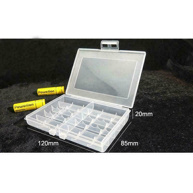 Portable Plastic Battery Case Cover Holder Storage Box For 10*AA/AAA Batteries