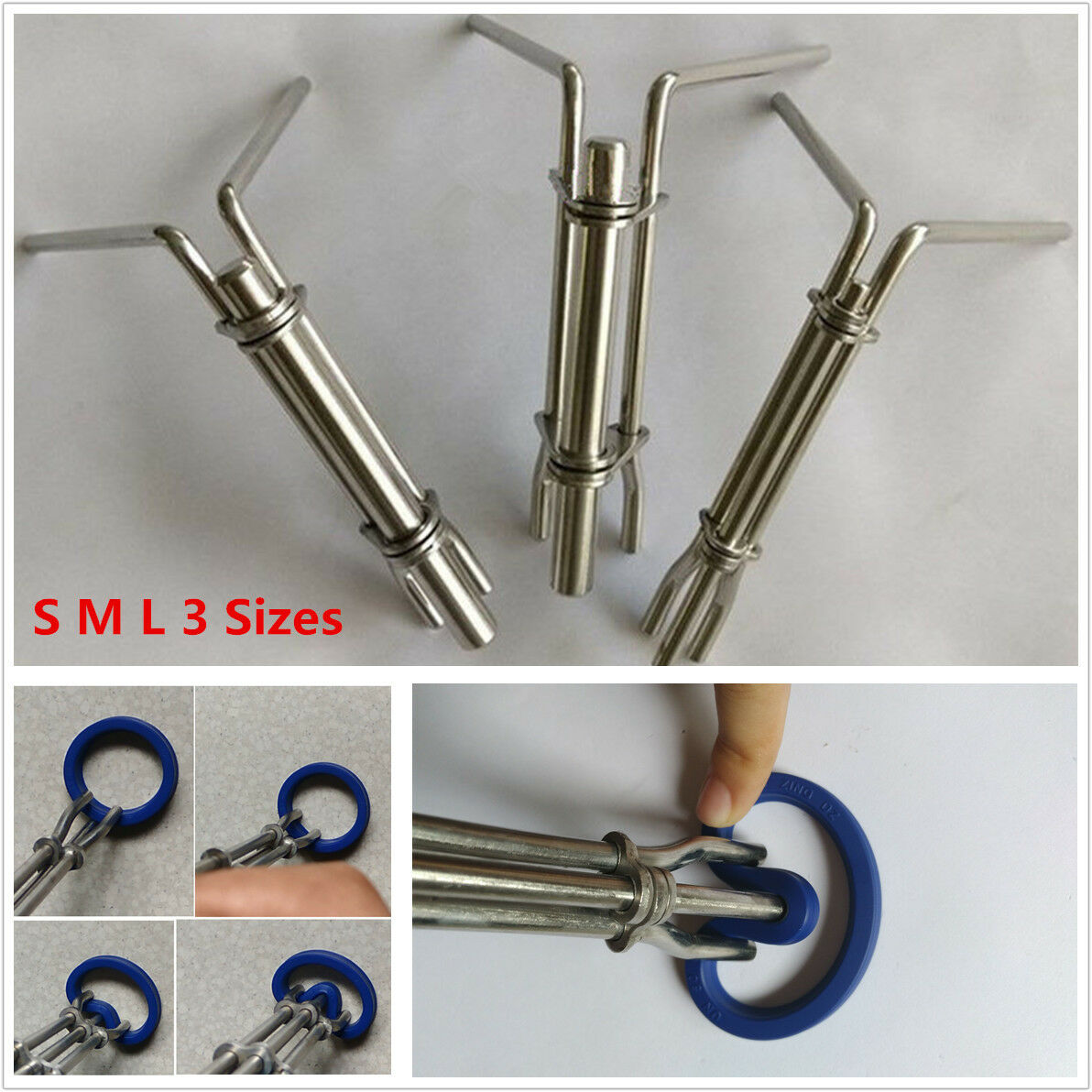 3Pcs HYDRAULIC CYLINDER PISTON ROD SEAL U-CUP INSTALLATION TOOL PREVENTS DAMAGE