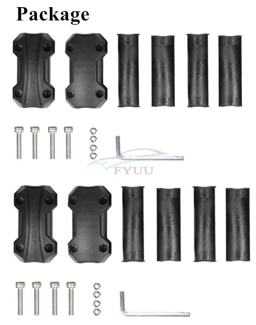 22/25/28mm Motorcycle Bumper Anti-fall Frame Engine Protective Guard W/Screw Kit