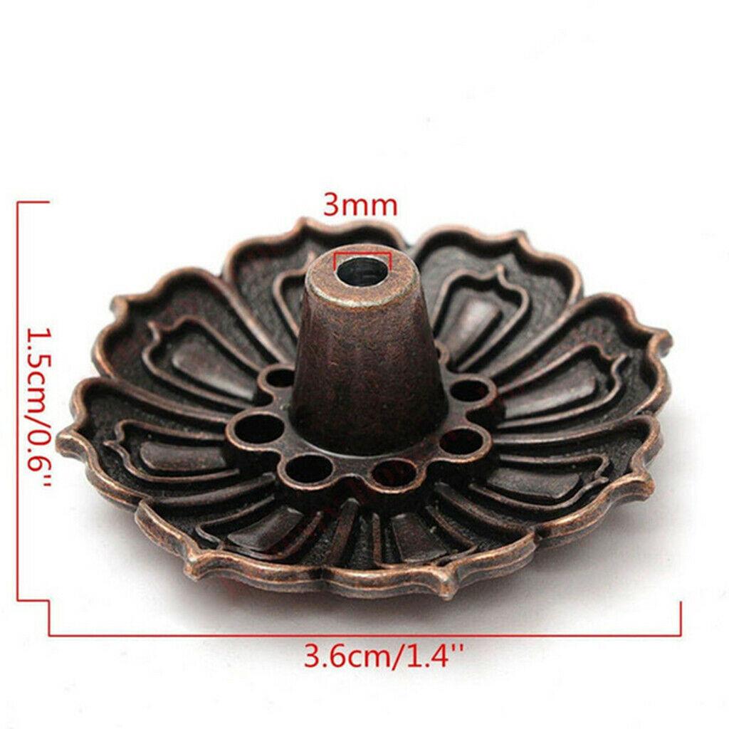 Lotus Incense Holder with Ash Catcher for Cone & Stick Spa Home Fragrances