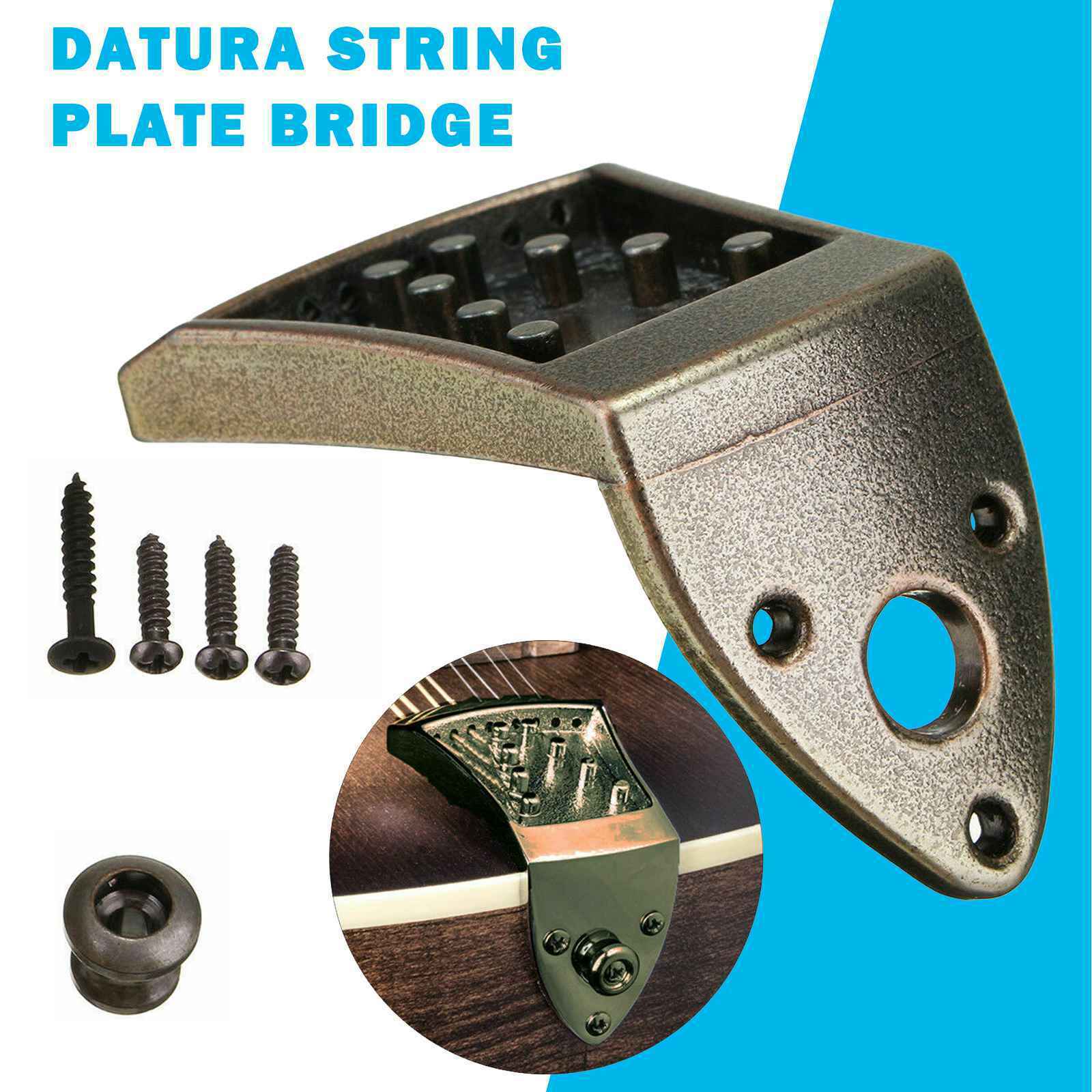 Bronze 8 String Mandolin Tailpiece Rectangle Guitar Instrument Accessories